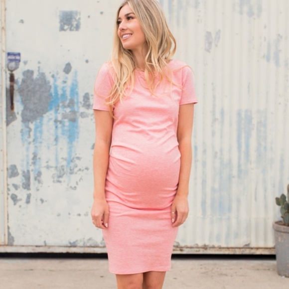 Pinkblush Dresses & Skirts - Pinkblush Coral Short Sleeve Tee Dress